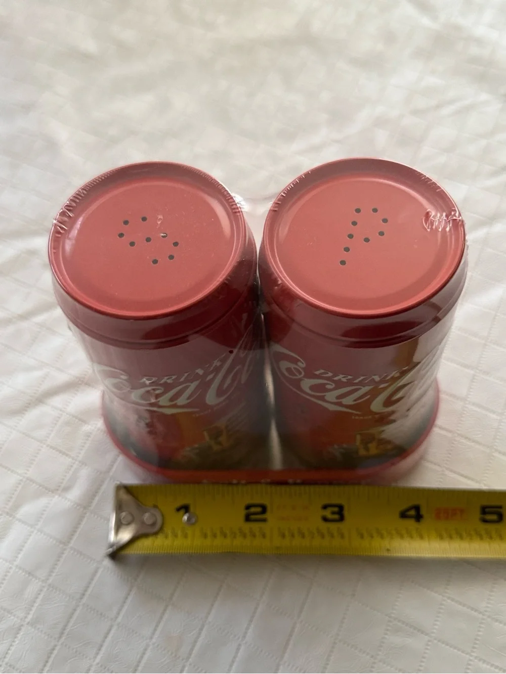 Coca Cola Red Salt & Pepper Canister Duo
